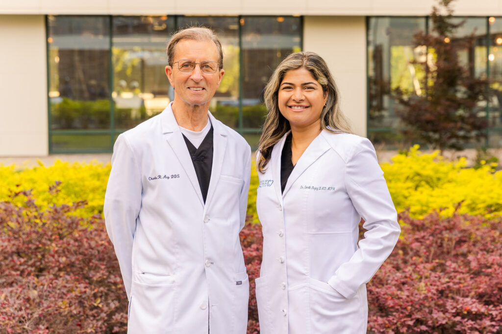 Professional photo of dentists team from Atlanta dentist office Charles Arp, DDS & Associates by brand photographer Laure photography