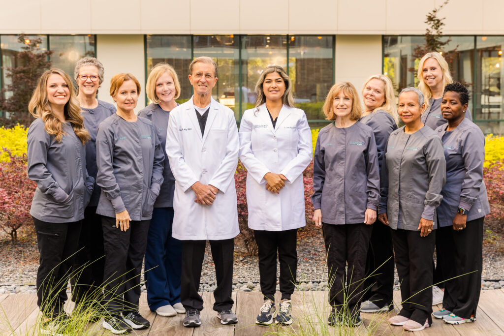Dentists, hygiene team and office team professional picture Charles Arp, DDS & Associates by Atlanta brand photographer Laure Photography