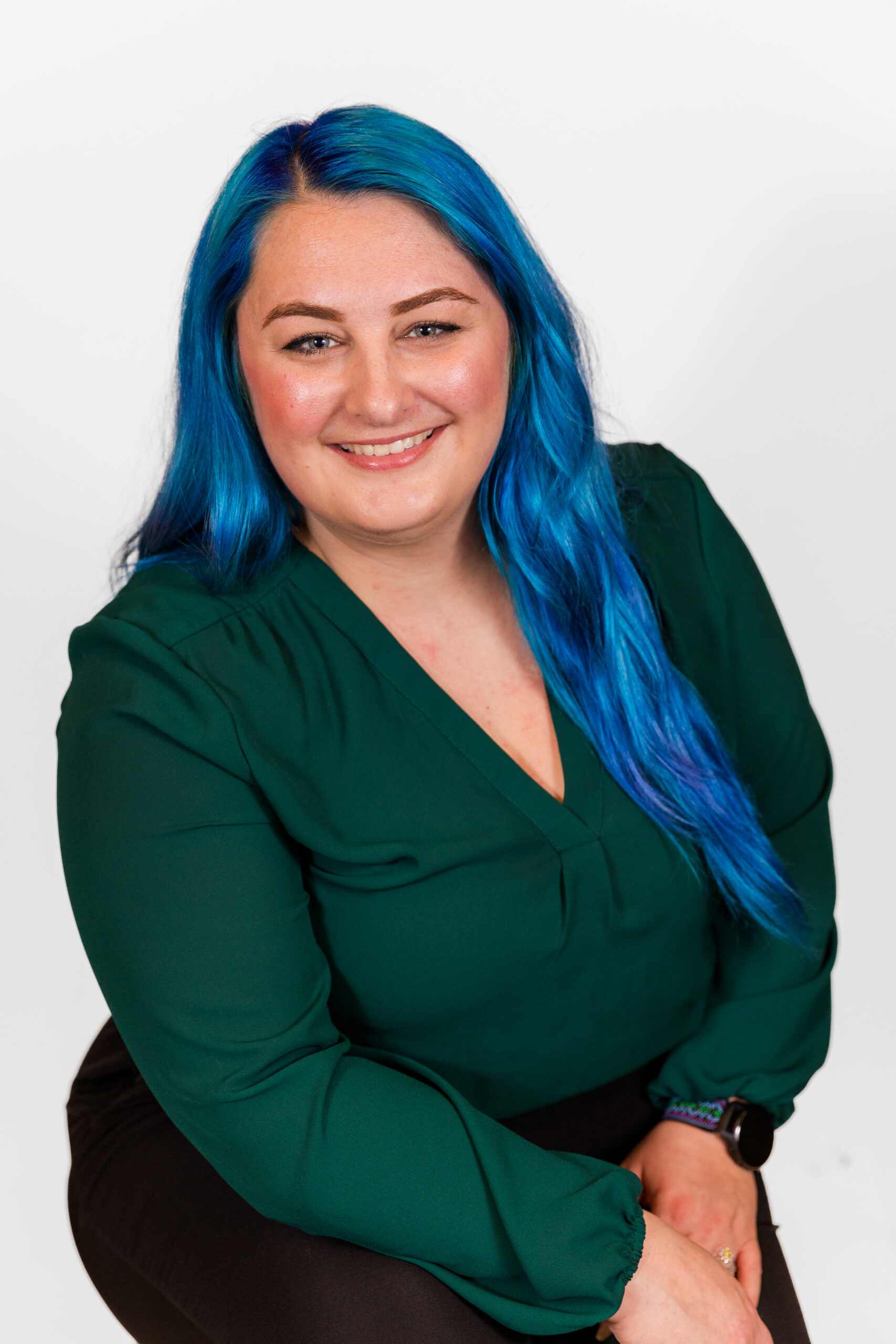 Victoria Motteler professional headshot in office by Atlanta photographer Laure Photography