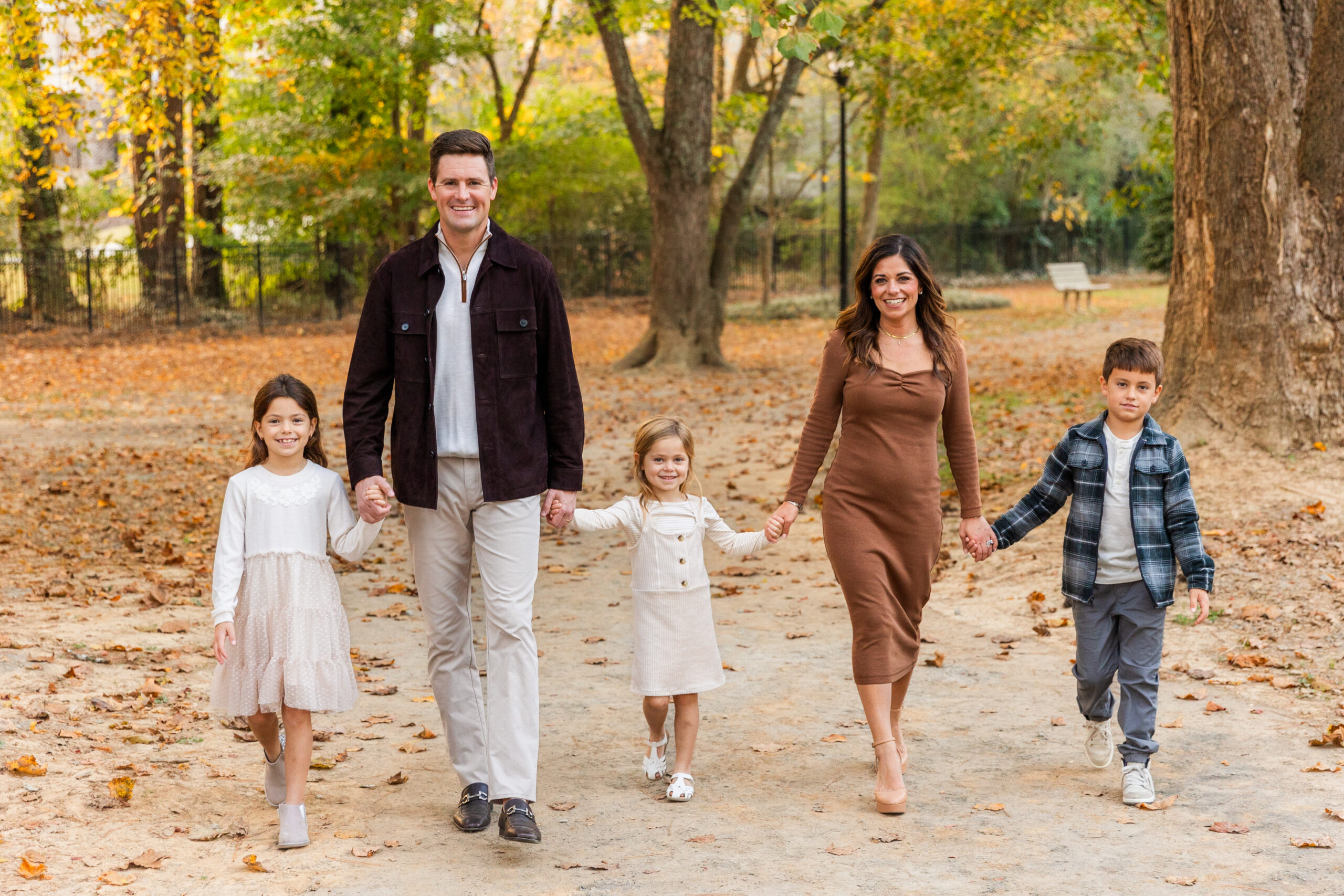 Family Fall mini session with Laure Photography Atlanta photographer Buckhead park